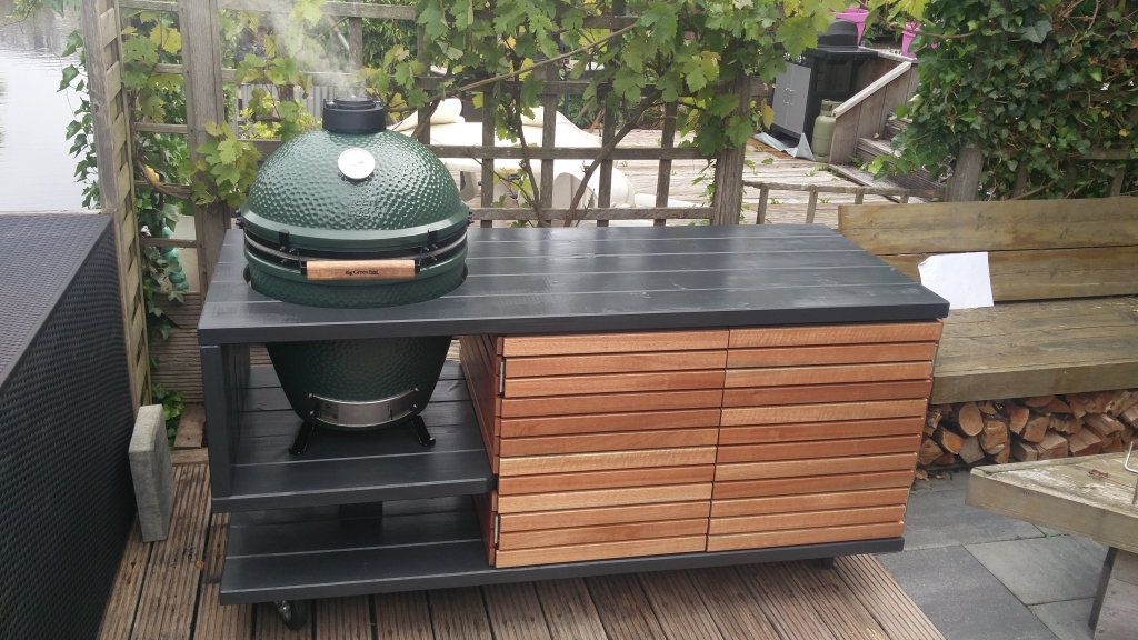 Heel boos Schijn Jet Zelf een Big Green Egg tafel bouwen, tafel bouwtekening. | BBQ Bosses